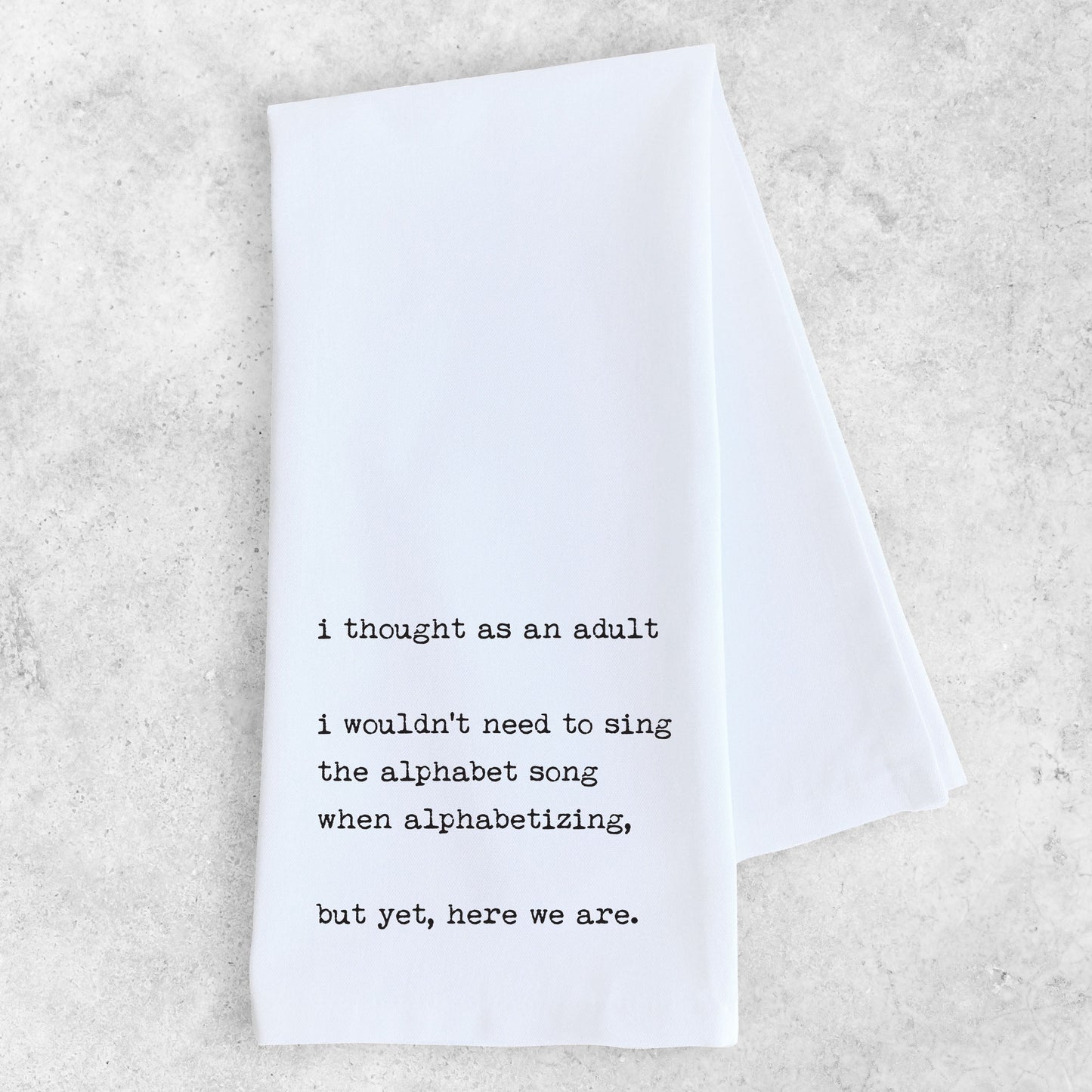 Alphabet Song - Tea Towel