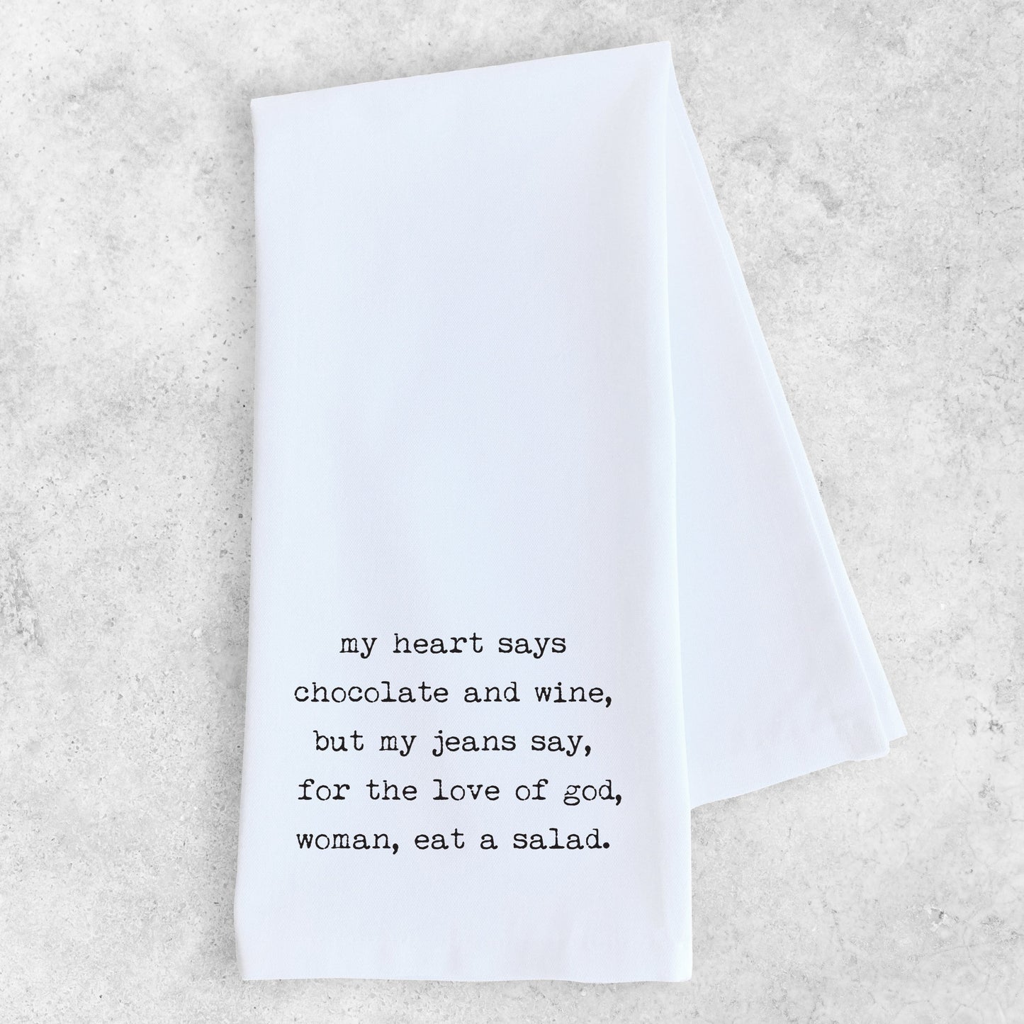 Chocolate And Wine - Tea Towel