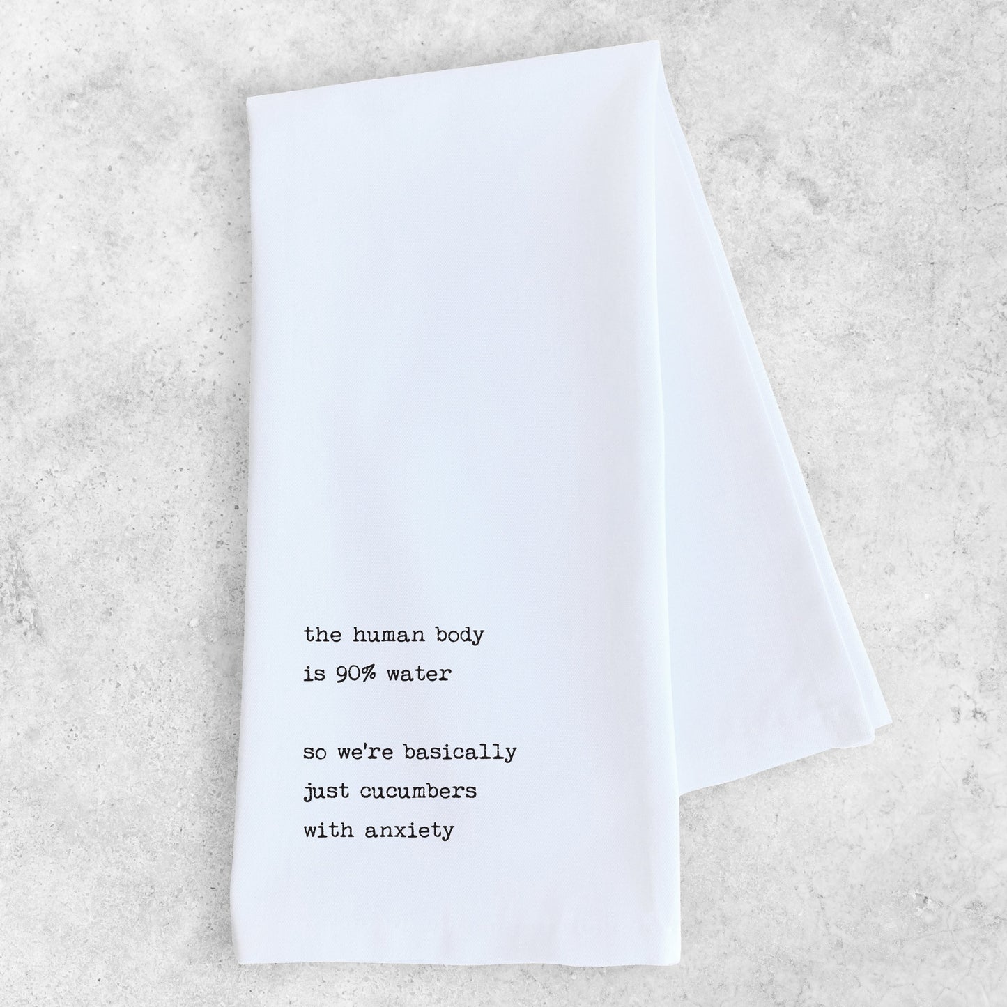 Cucumbers With Anxiety - Tea Towel