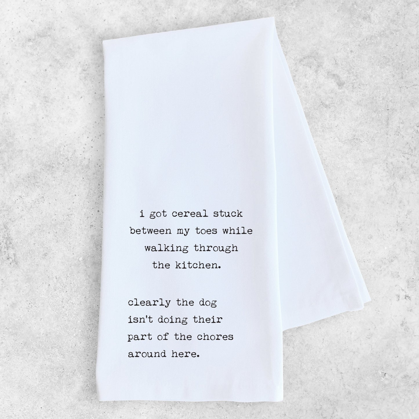 Dog Chores - Tea Towel