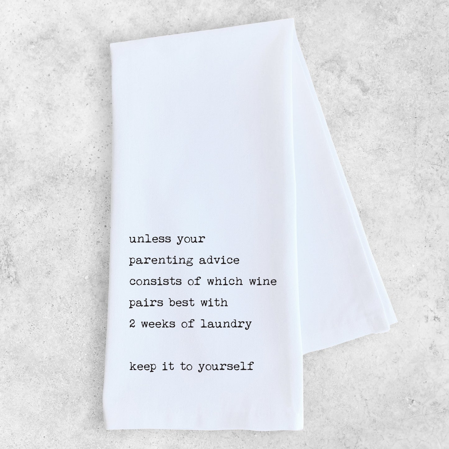 Parenting Advice - Tea Towel