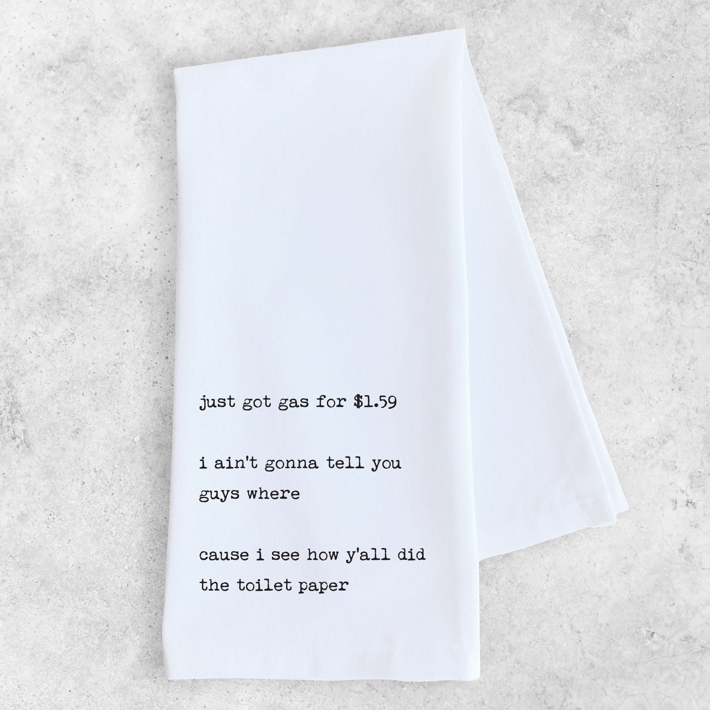 Secret Gas Station - Tea Towel