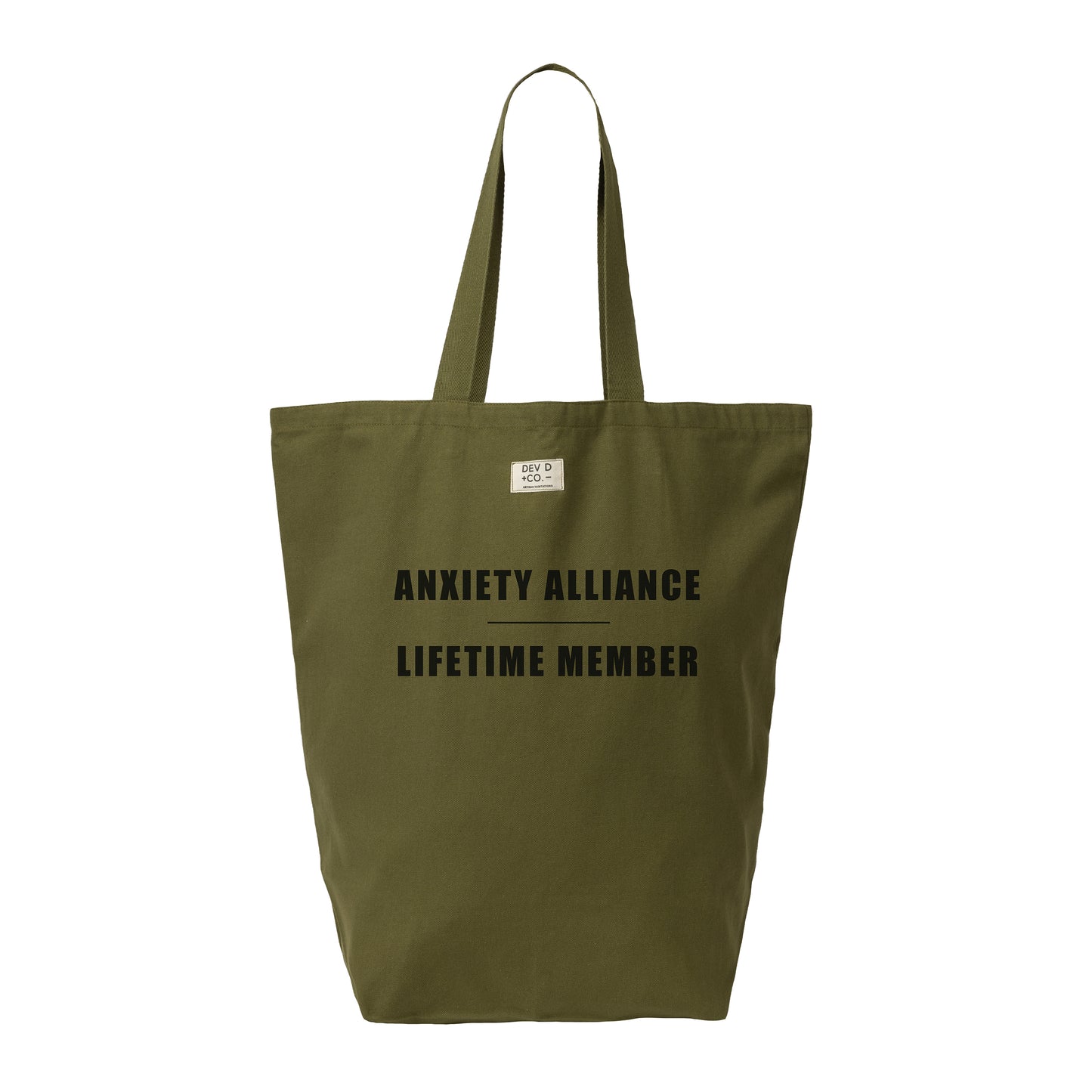 Anxiety Alliance - Canvas Tote Bag with Pocket - Large Tote