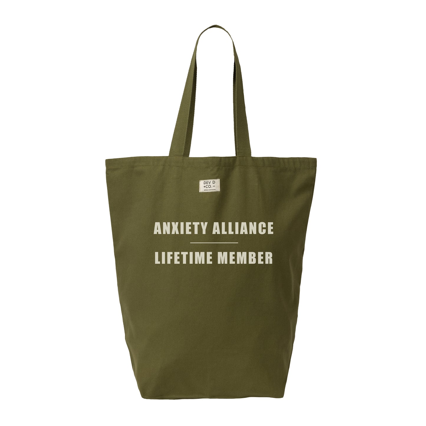 Anxiety Alliance - Canvas Tote Bag with Pocket - Large Tote