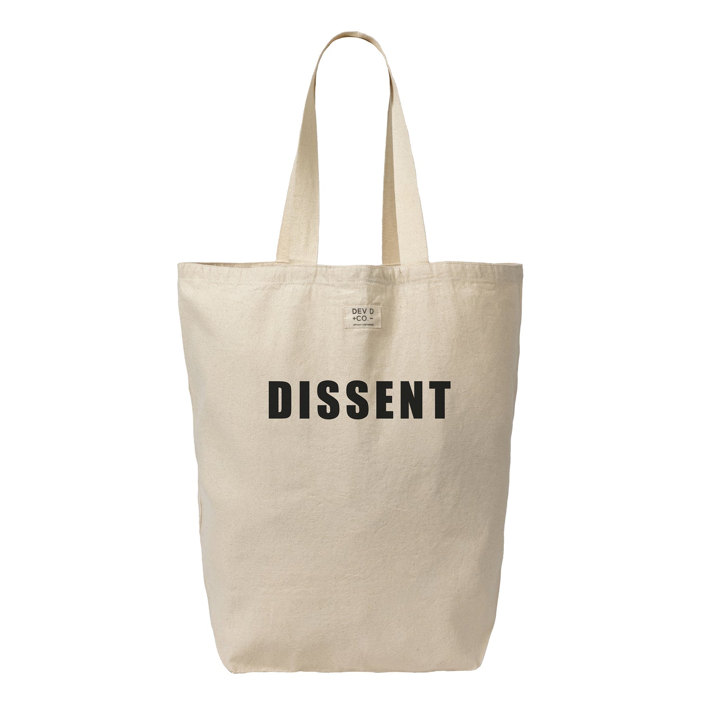 Dissent - Canvas Tote Bag with Pocket - Large Canvas Tote