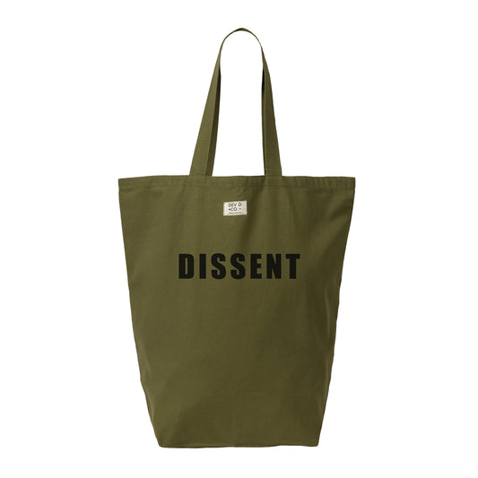Dissent - Canvas Tote Bag with Pocket - Large Canvas Tote