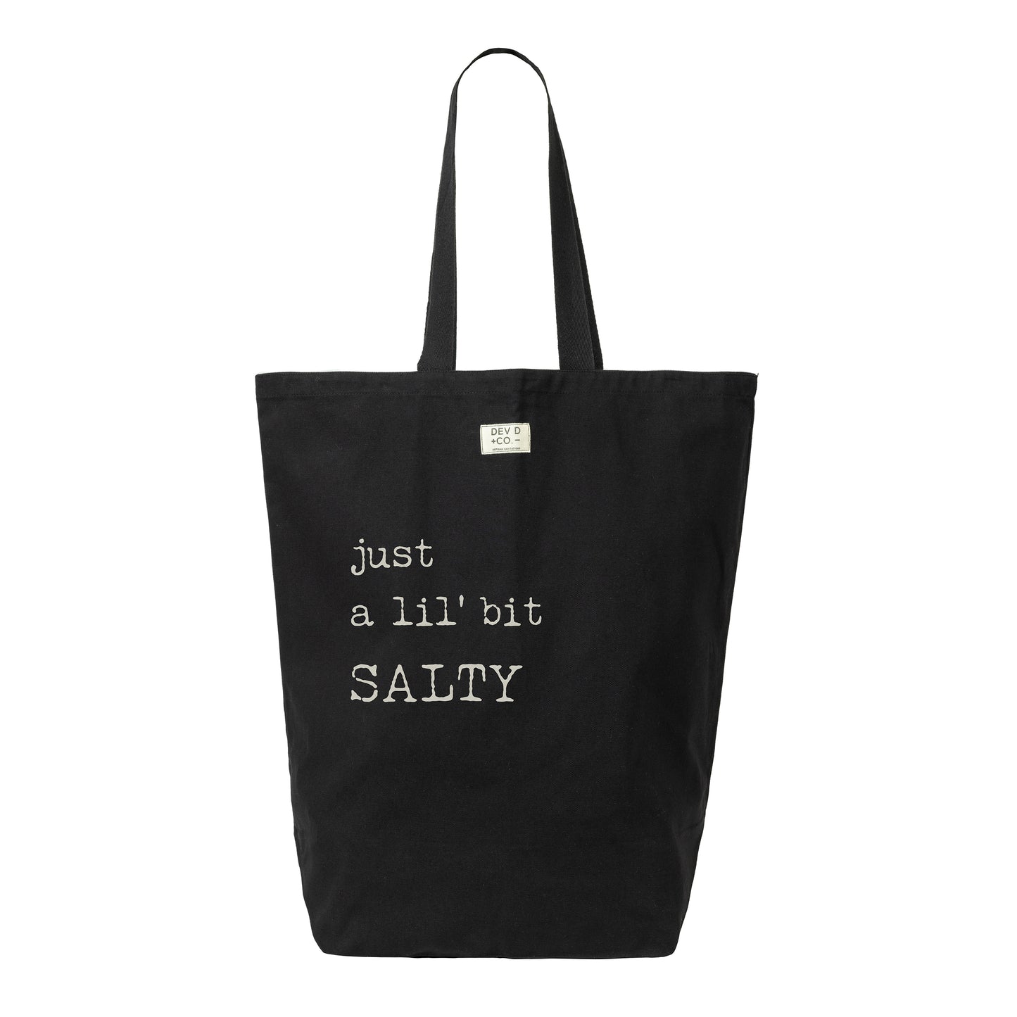 Just A Lil’ Bit Salty - Canvas Tote Bag with Pocket