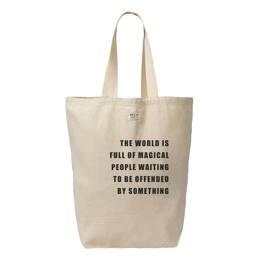 World Is Full Of Magical People - Canvas Tote Bag w/ Pocket