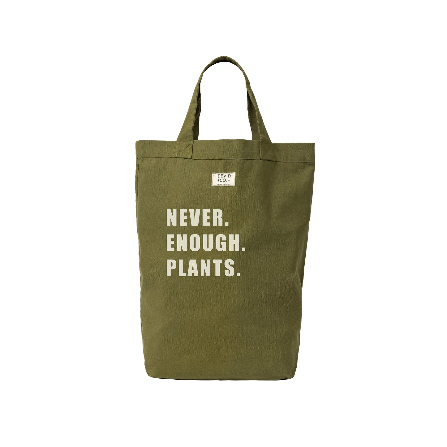 Never Enough Plants. - Canvas Tote Bag - Plant Lover Gift