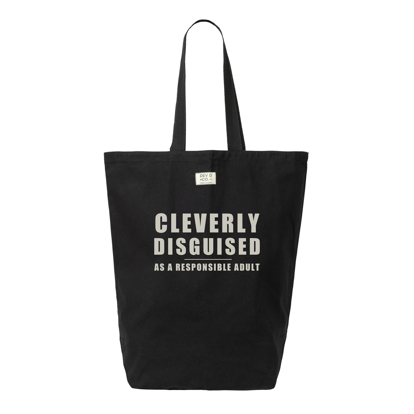 Disguised As Responsible Adult - Canvas Tote Bag w/ Pocket
