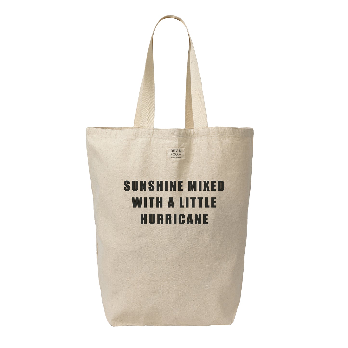 Sunshine Mixed With Hurricane - Canvas Tote Bag with Pocket