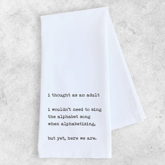 Alphabet Song - Tea Towel