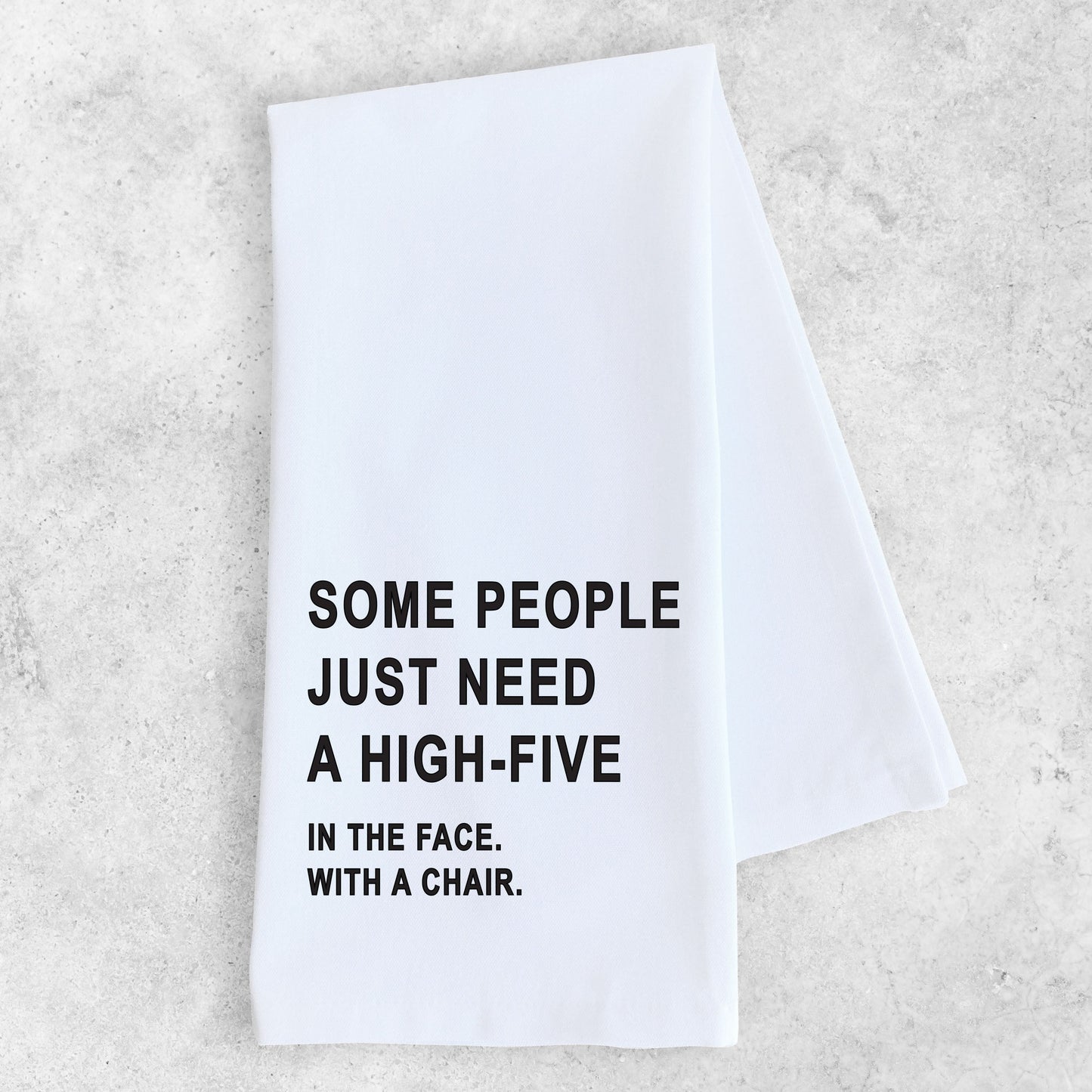 High-Five In The Face - Tea Towel