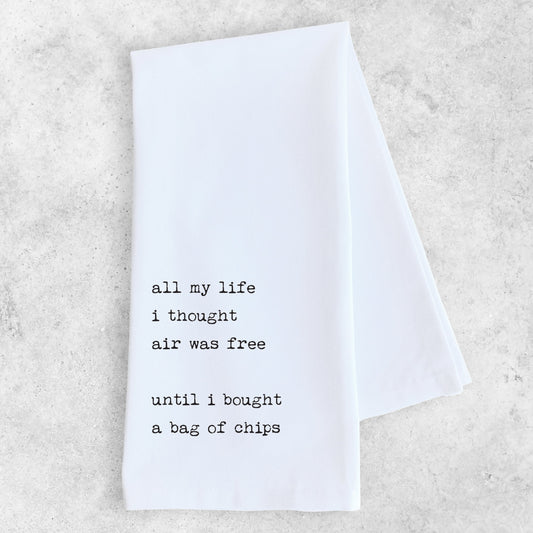 I Thought Air Was Free - Tea Towel