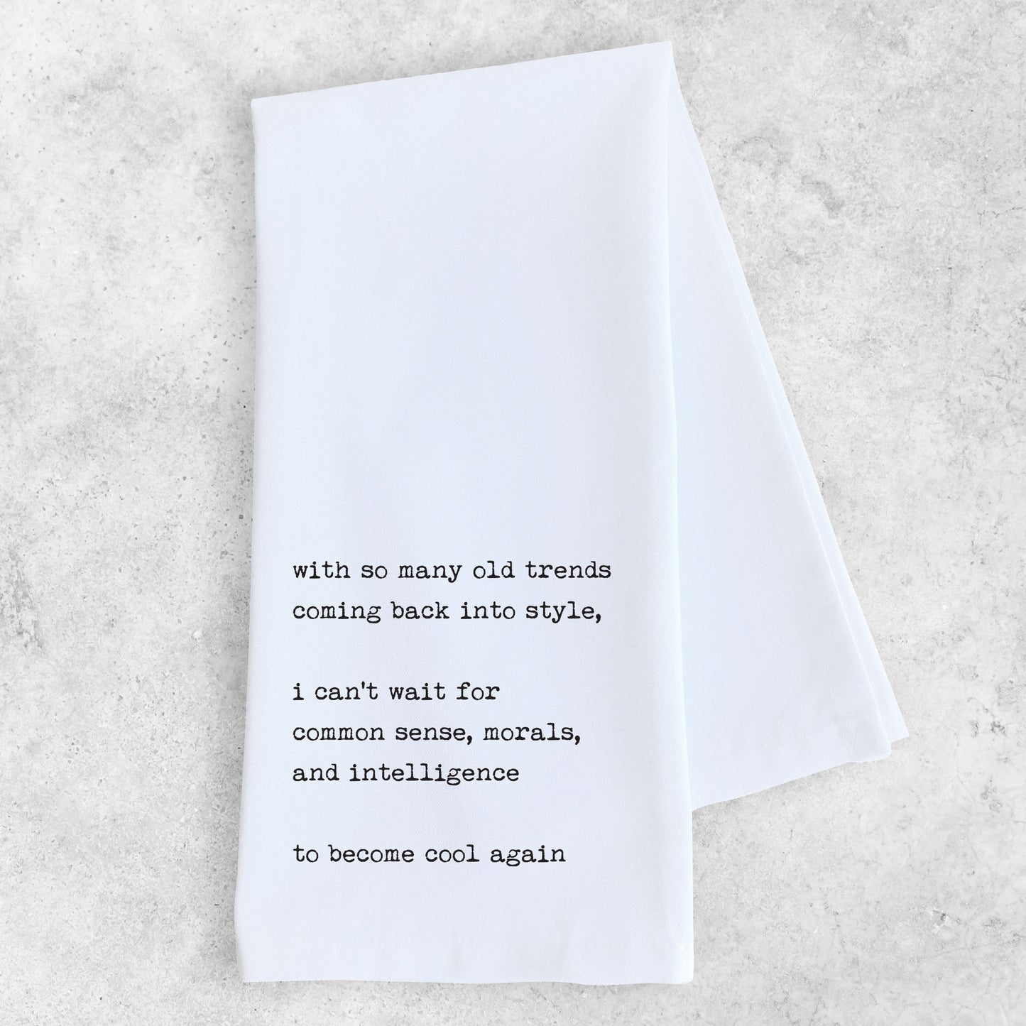 Old Trends - Tea Towel