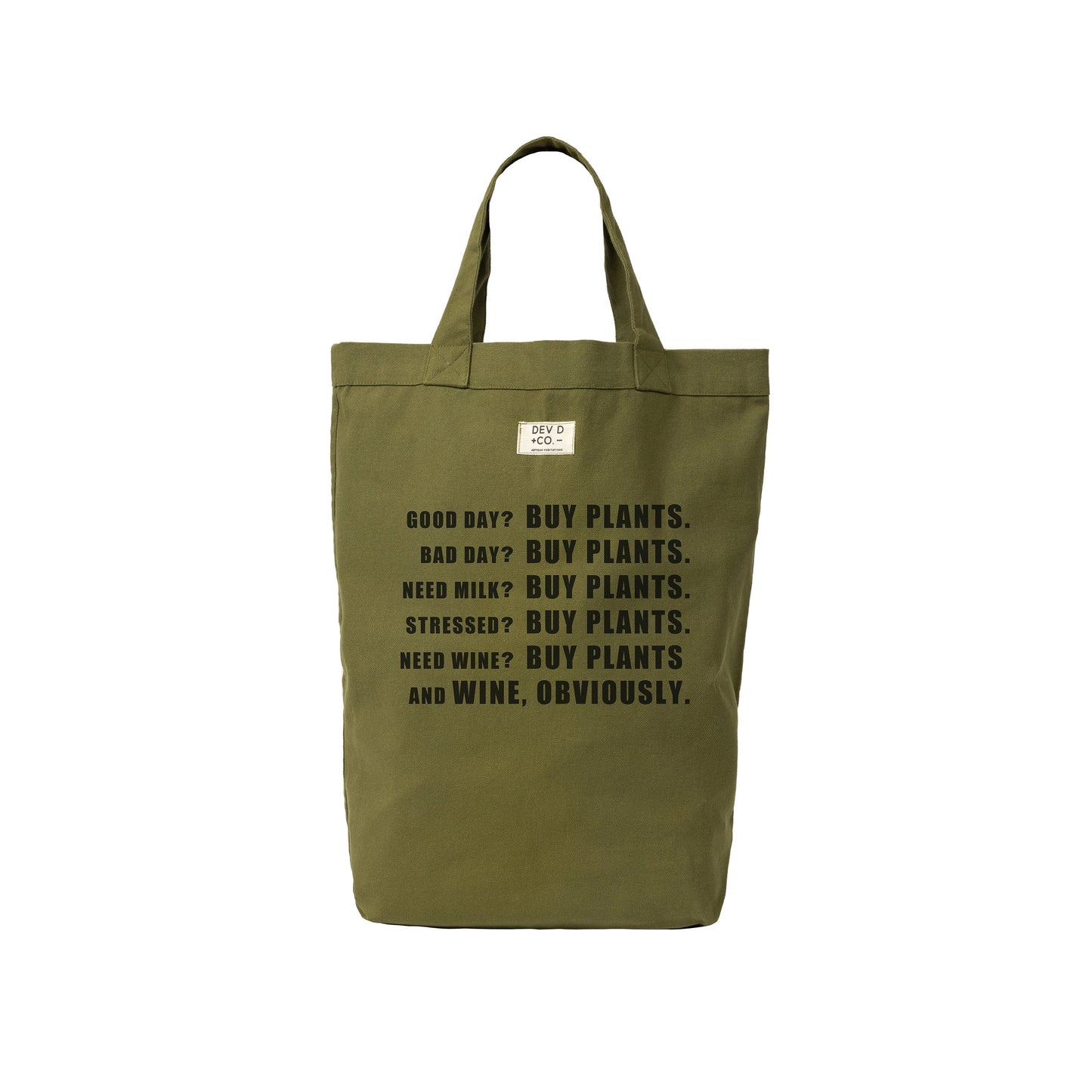 Buy Plants & Wine - Canvas Tote Bag