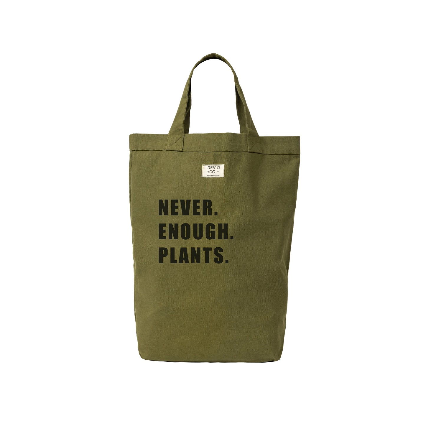 Never Enough Plants. - Canvas Tote Bag - Plant Lover Gift